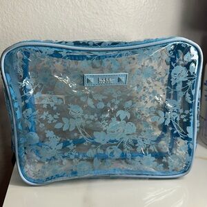 Blue Bow Makeup bag
